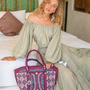 Art made with love by our Sumatran Artisans - Nasha Tote Bag